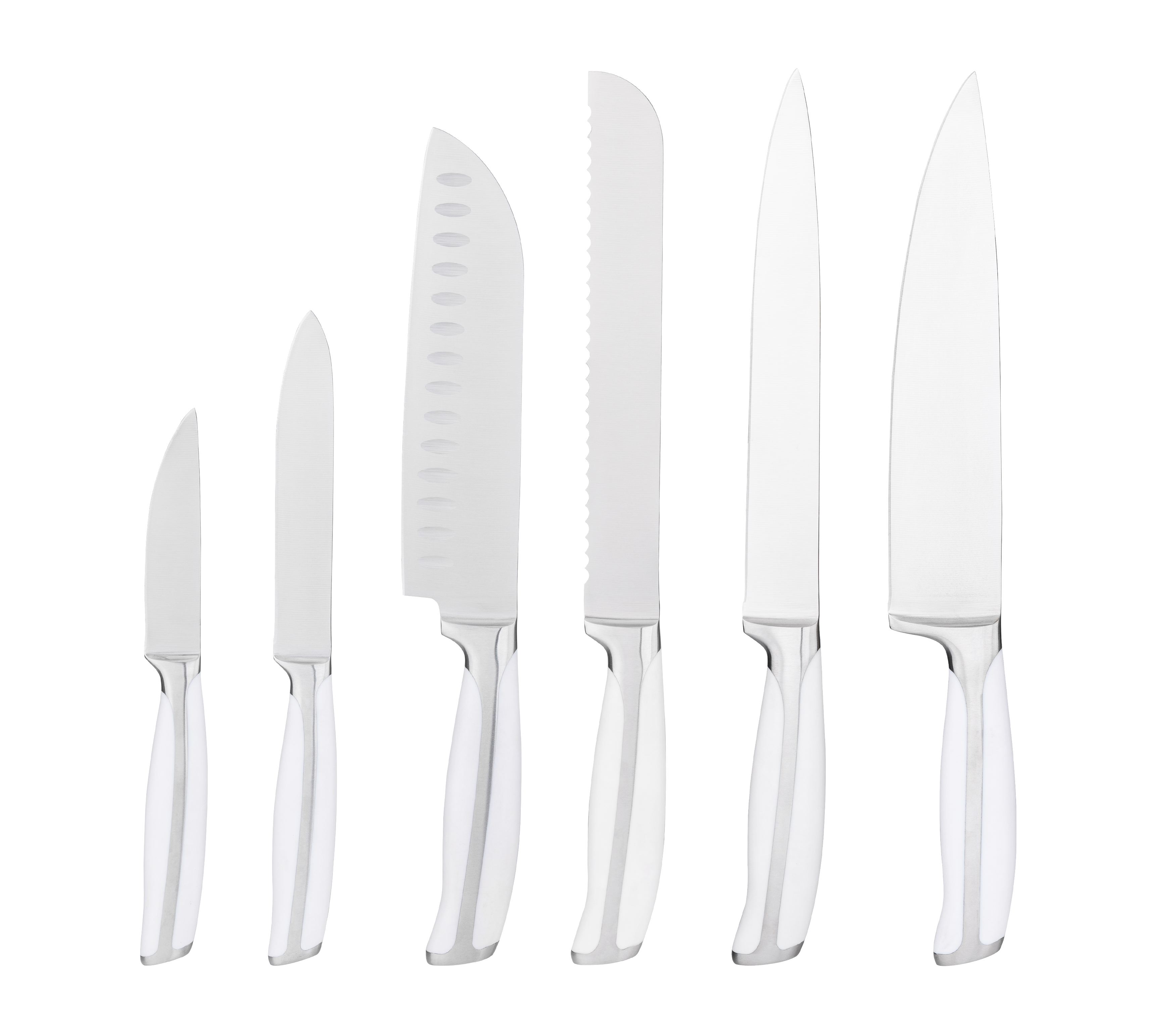 6-piece stainless steel kitchen knife set