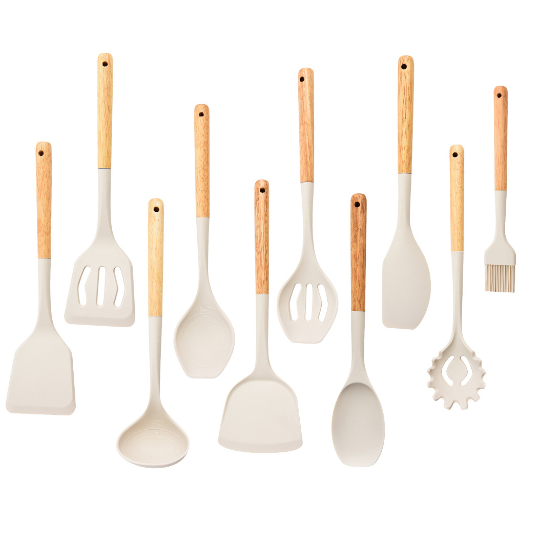 10 pieces silicone kitchenware