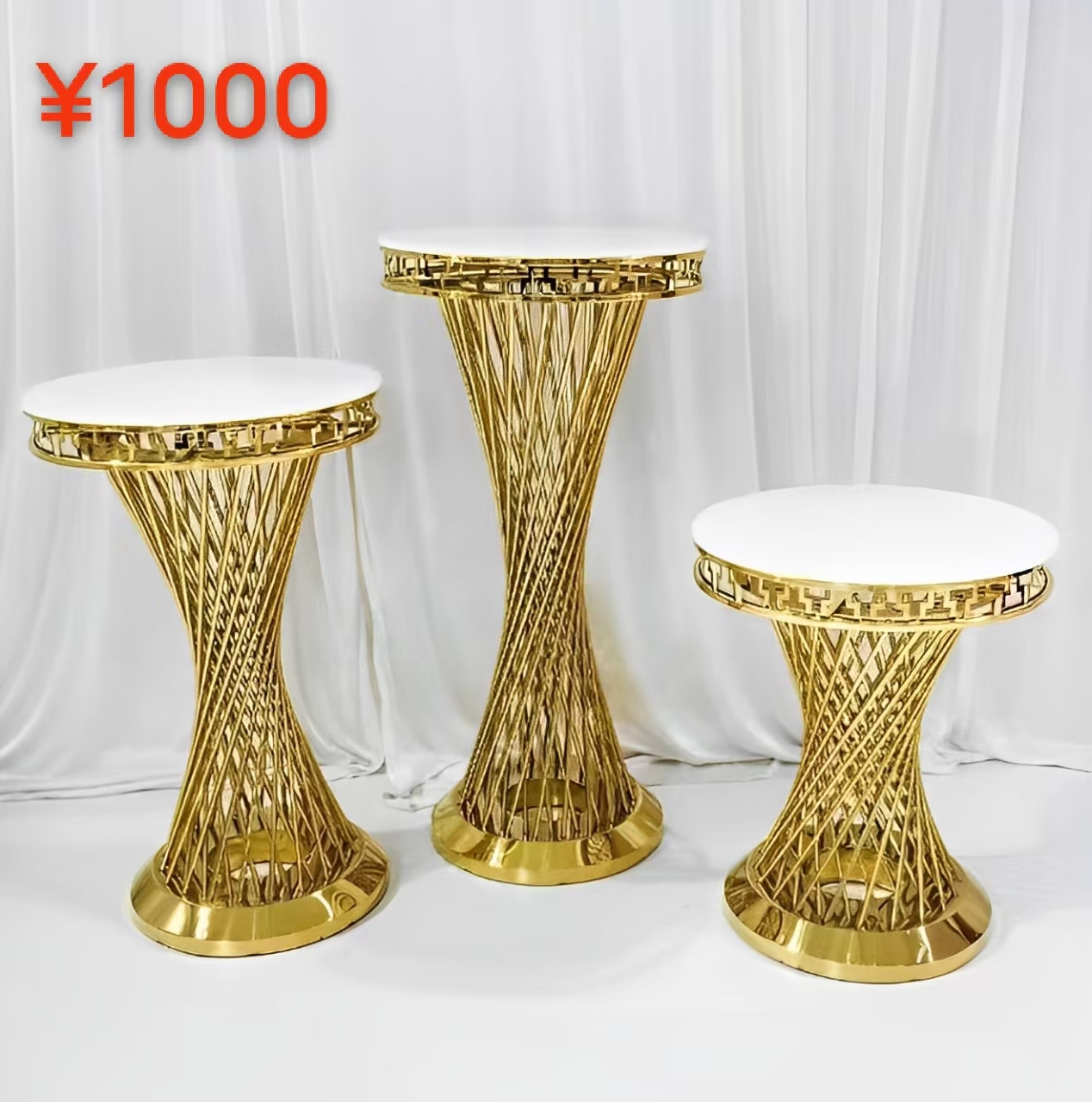 Stainless steel table wedding furniture restaurant furniture own factory