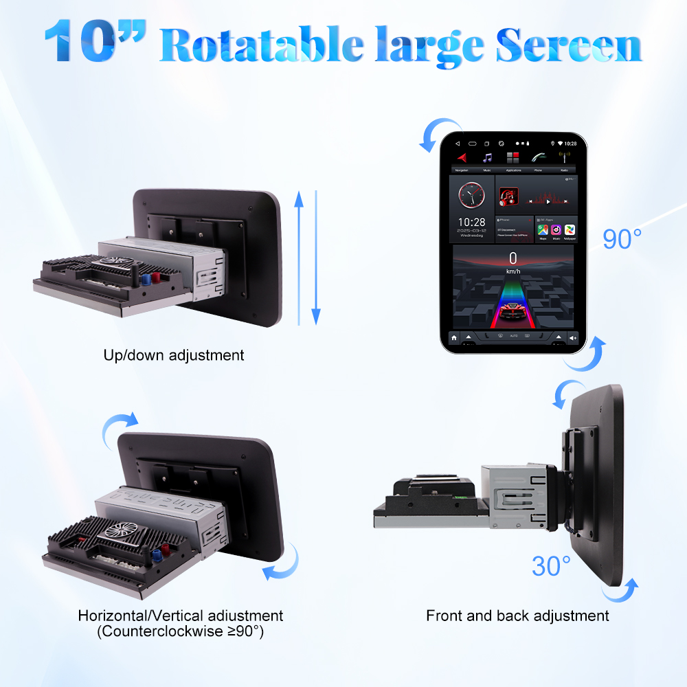 JYT 10 inch Rotatable Machine Android Car Radio Stereo Universal 2 Din Car DVD Player