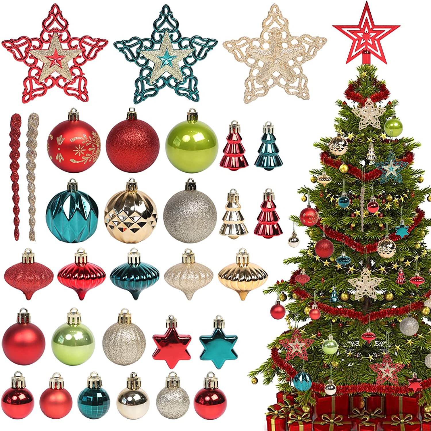 80 Christmas ball 70 Christmas lamp