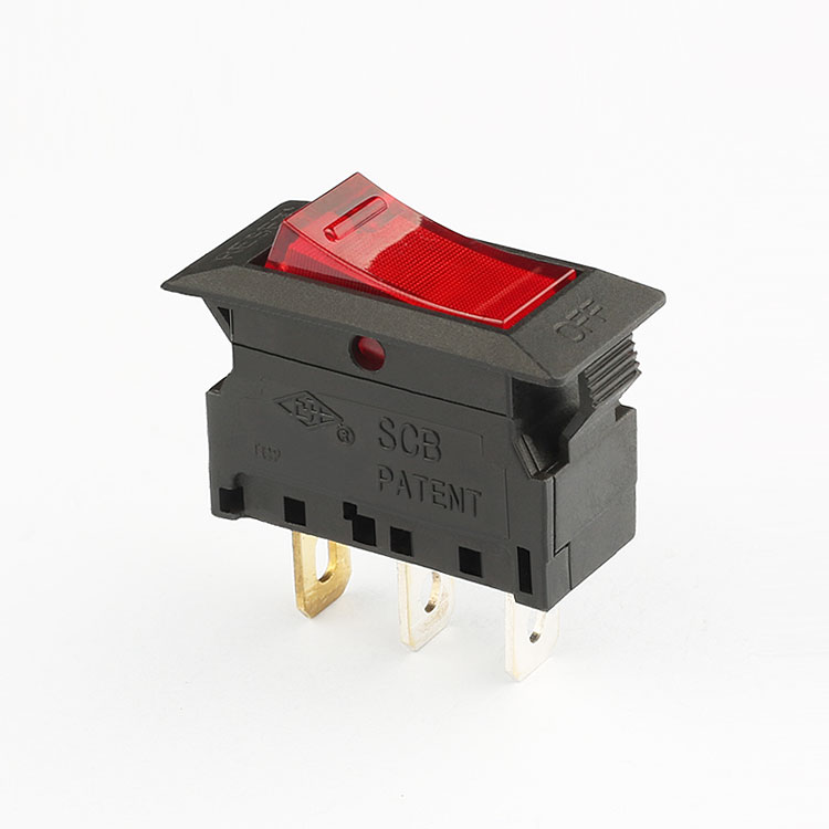 Factory supply 5A-15A rocker switch with circuit breaker
