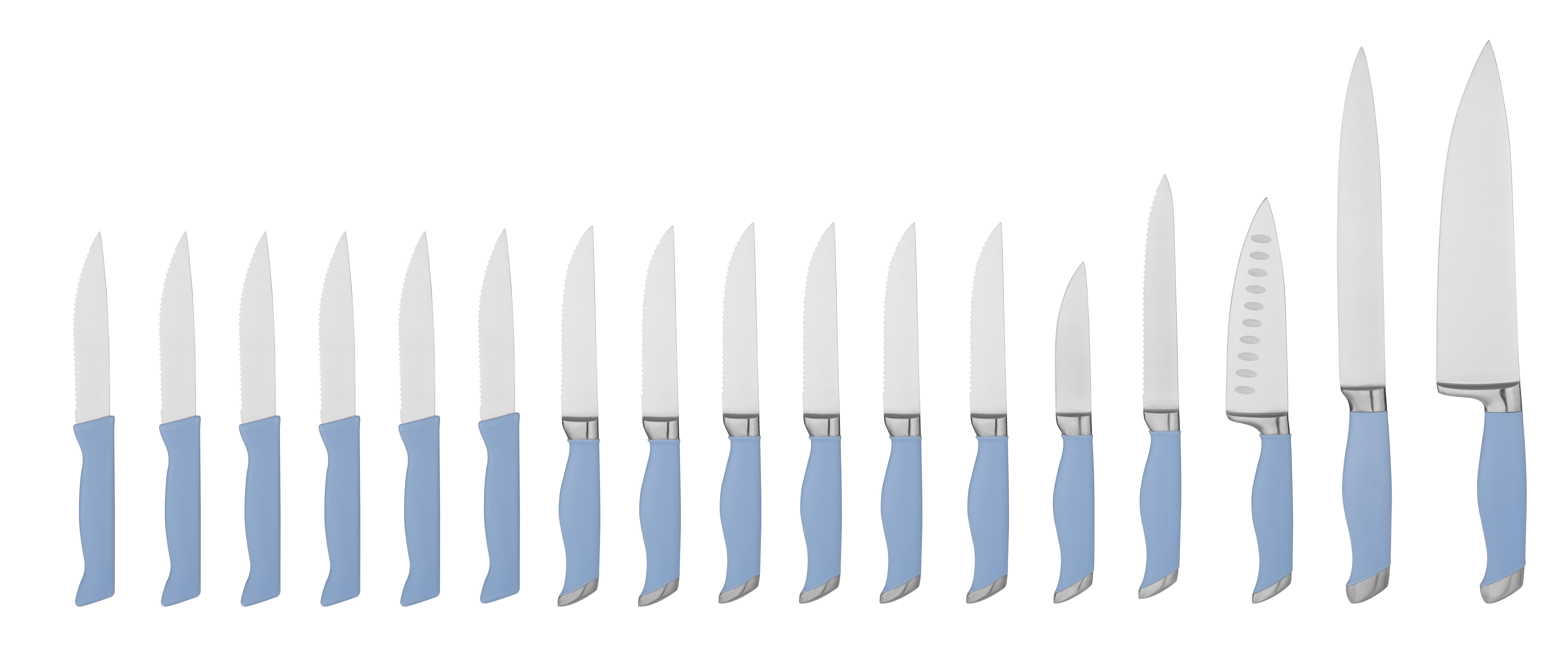 17-piece profession kitchen knife set