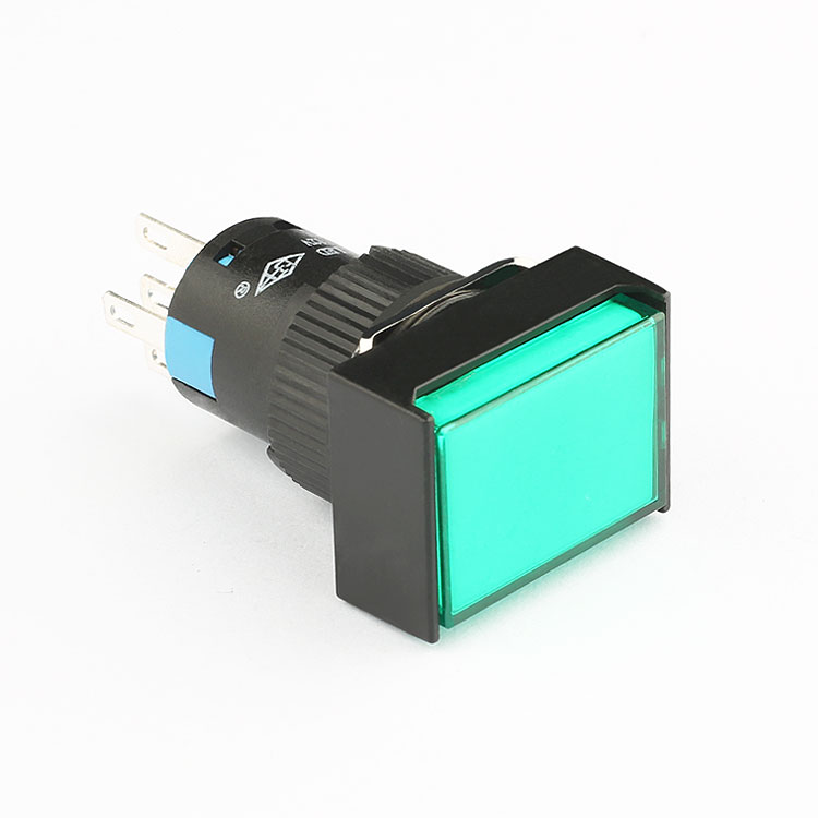 Factory supply 16mm 1no1nc momentary illuminated push button