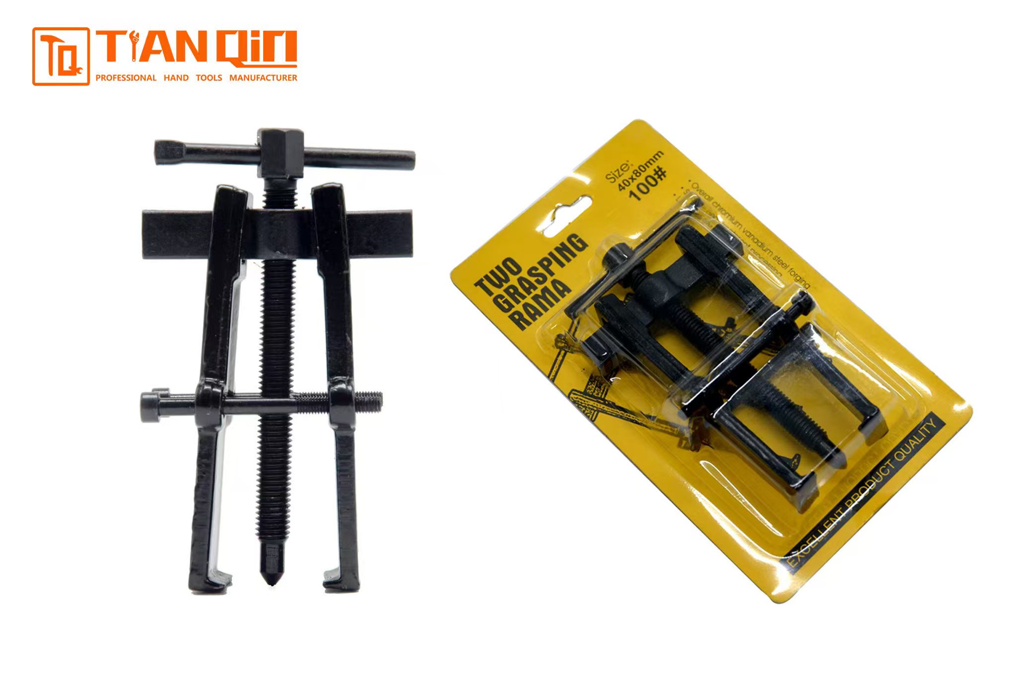 Two-jaw bearing puller