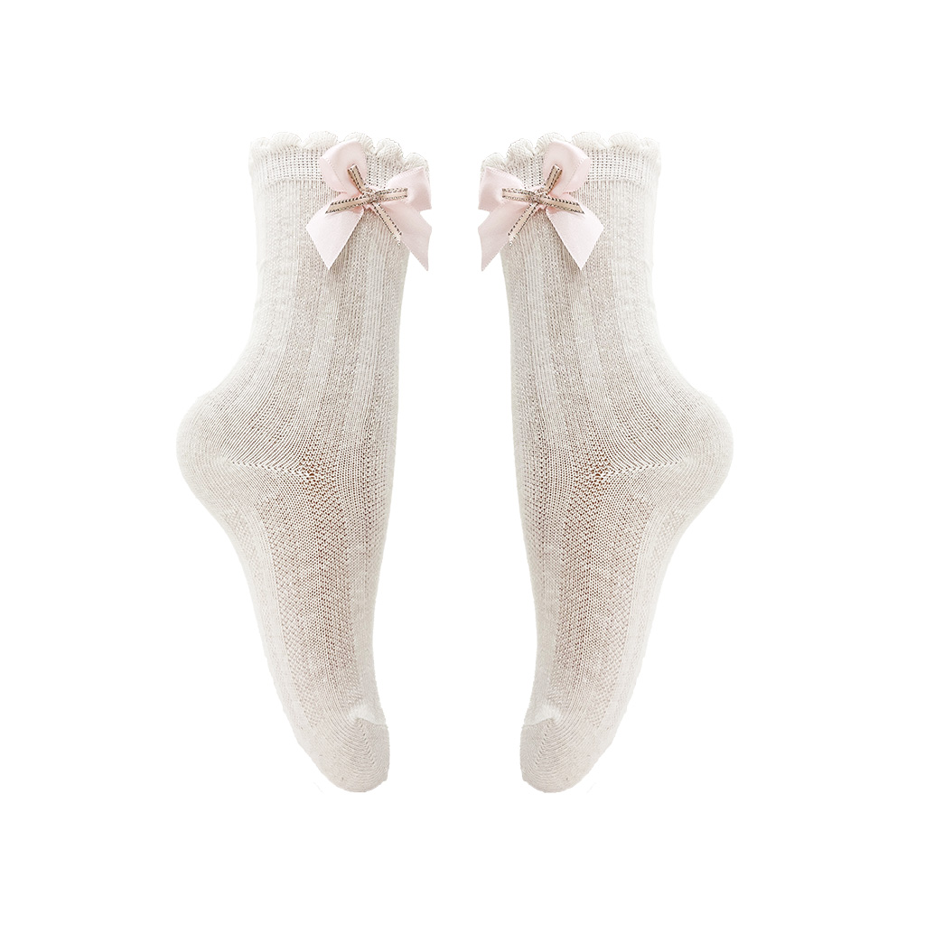 Bow socks for kids