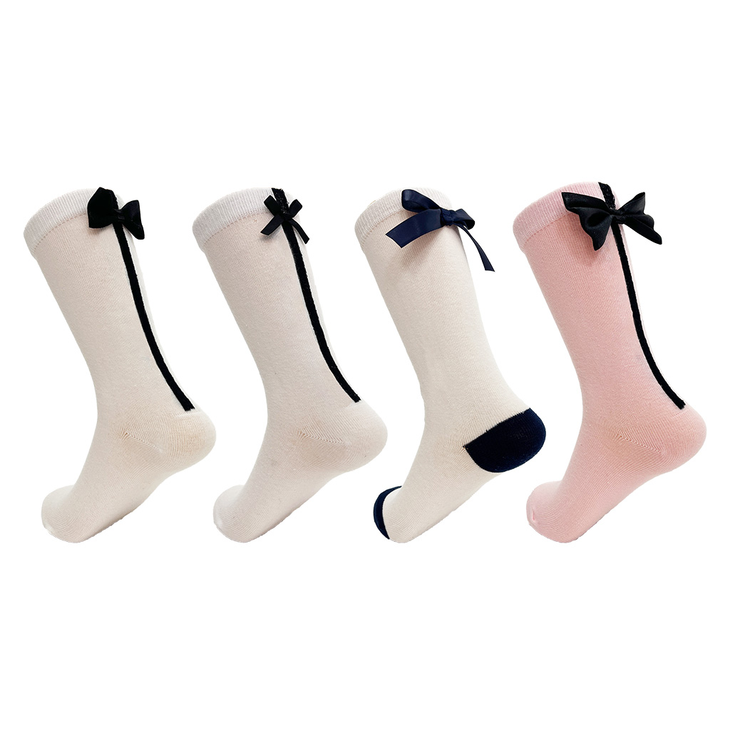 Children bow socks