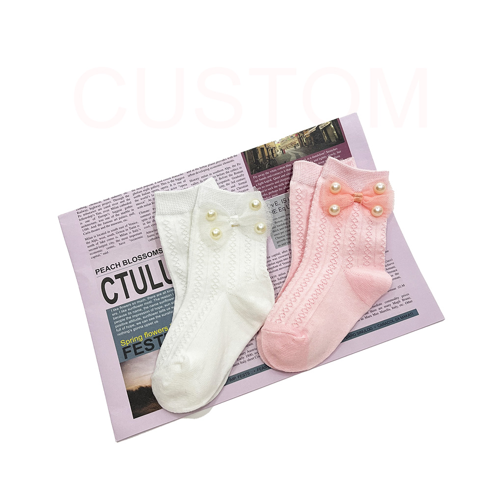 Children bow socks