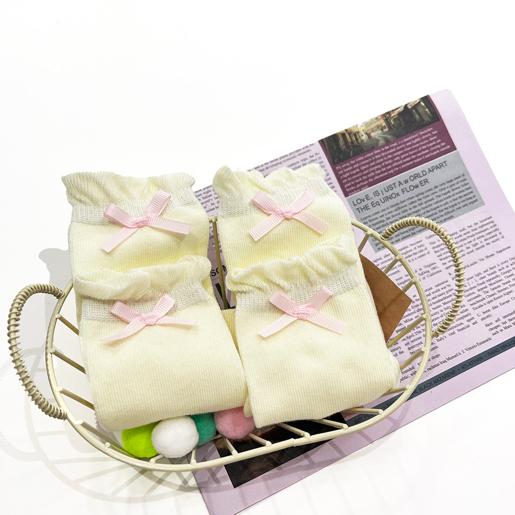 Children bow socks