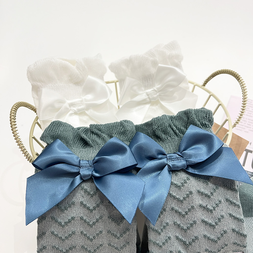 Children bow socks