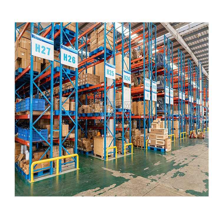 Warehouse shelves