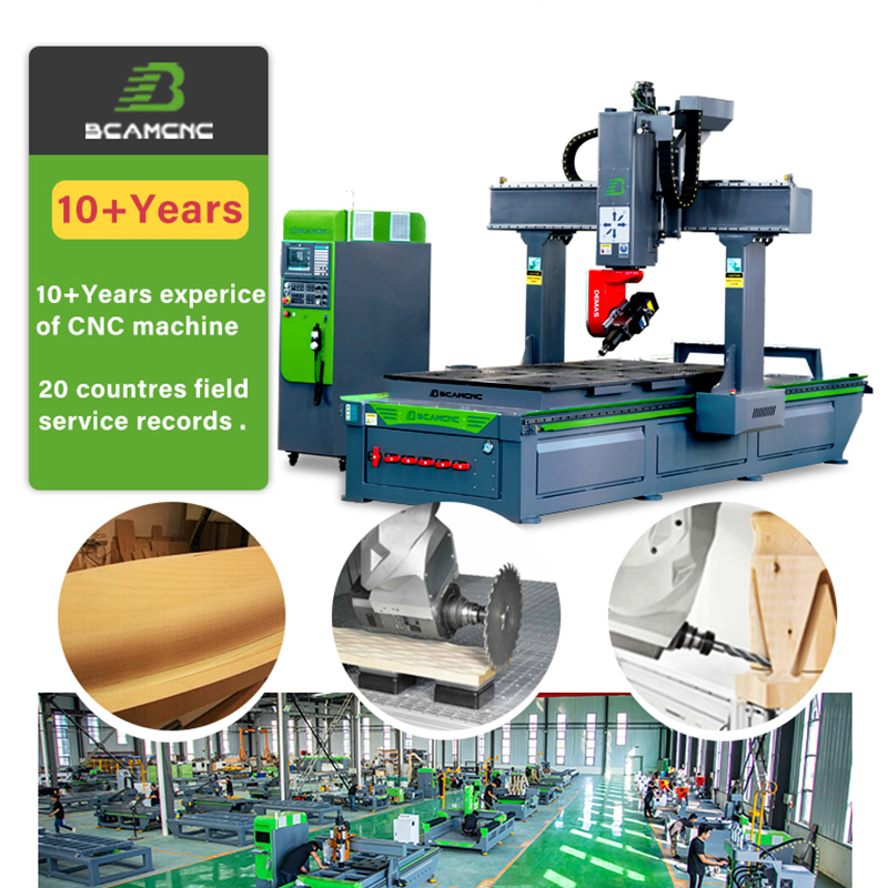 BCAMCNC Economical 5 Axis Cnc Router Machine 3D Engraving Machinery For Mold Sculpture