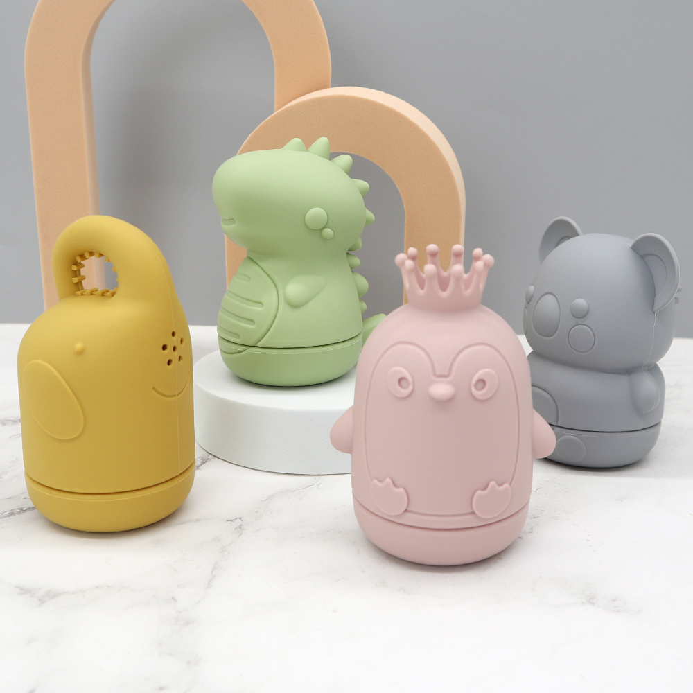 Melikey BPA Free Soft Animal Bubble Spray Water Bathroom Toy Kids Bath Toys for Children