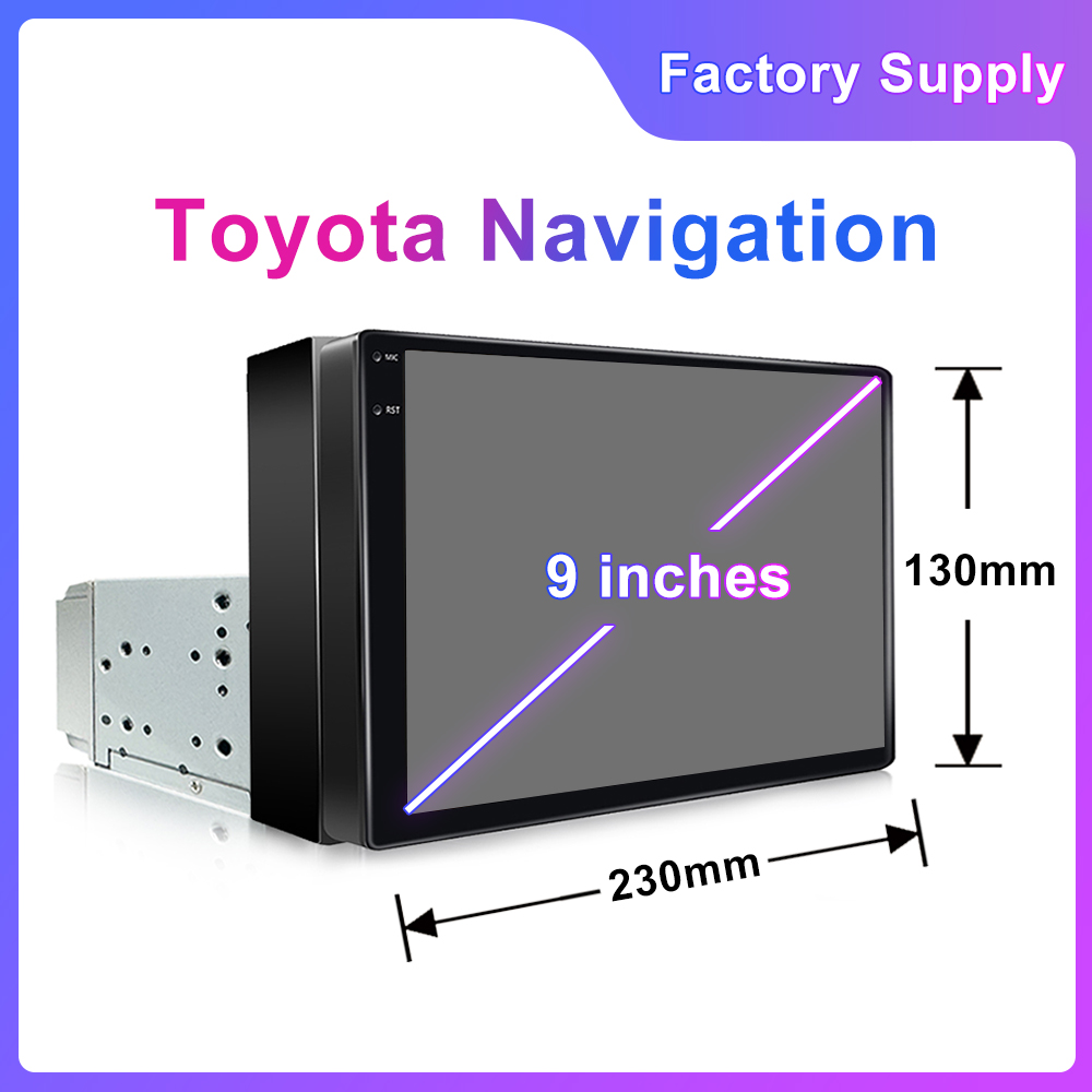 Jmance 9 inch For Toyota 1 Din Car DVD Player