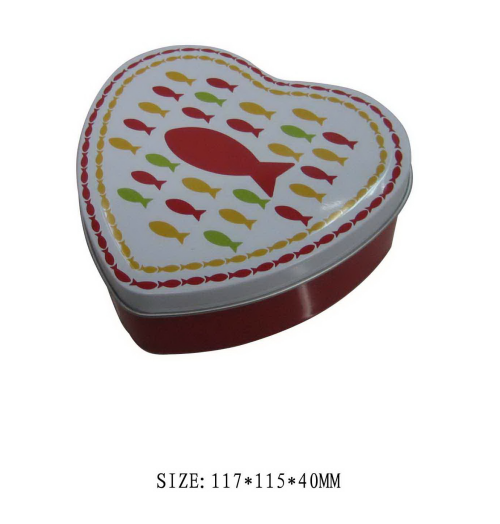 Heart shape tin