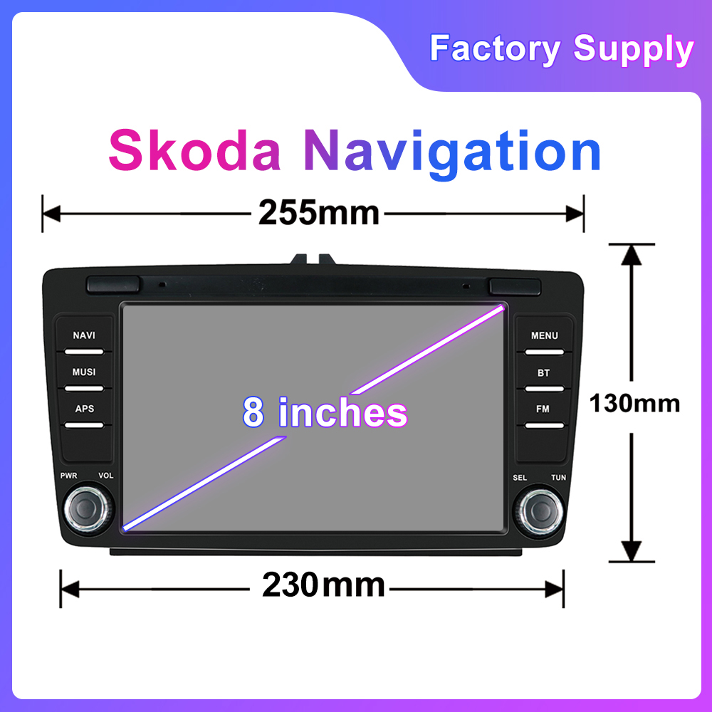 JYT 8 inch Mirror Link 2 Din Car DVD Player For Skoda Car Stereo Radio