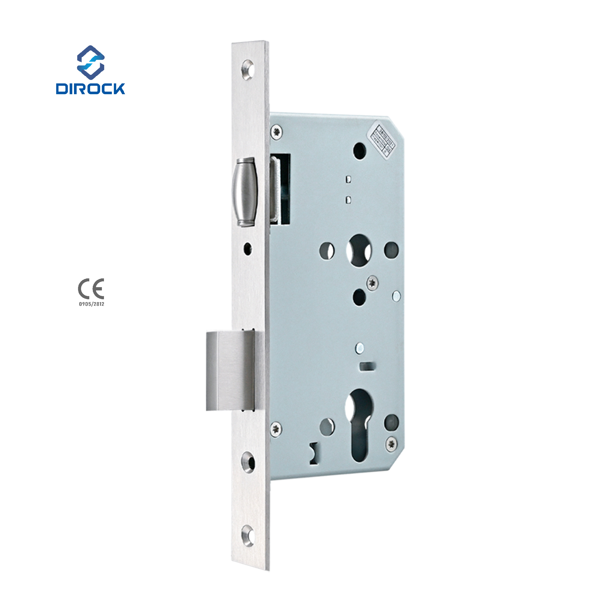 CE Stainless Steel Roller Fire Rated mortise lock 6072ZR