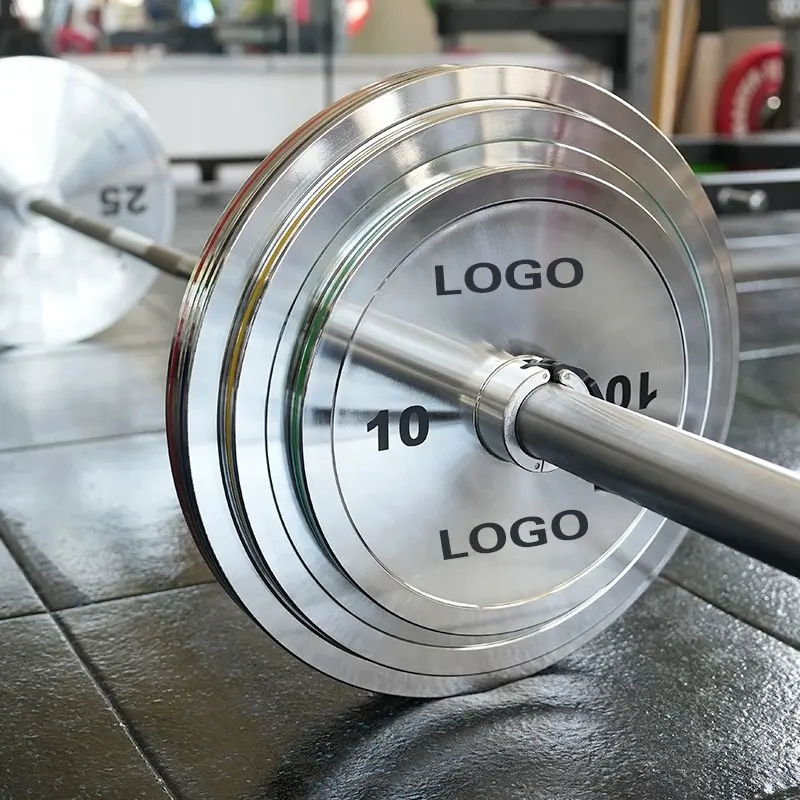 Weight lifting barbell plates