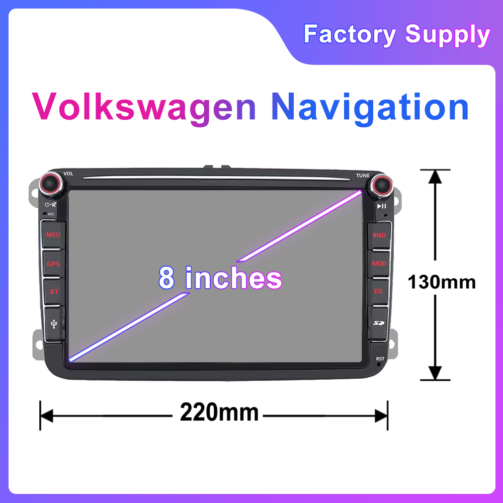 JYT 8 inch Mirror Link For Volkswagen VW Passat Golf MK5 Polo Passat Android Car Radio DVD Player