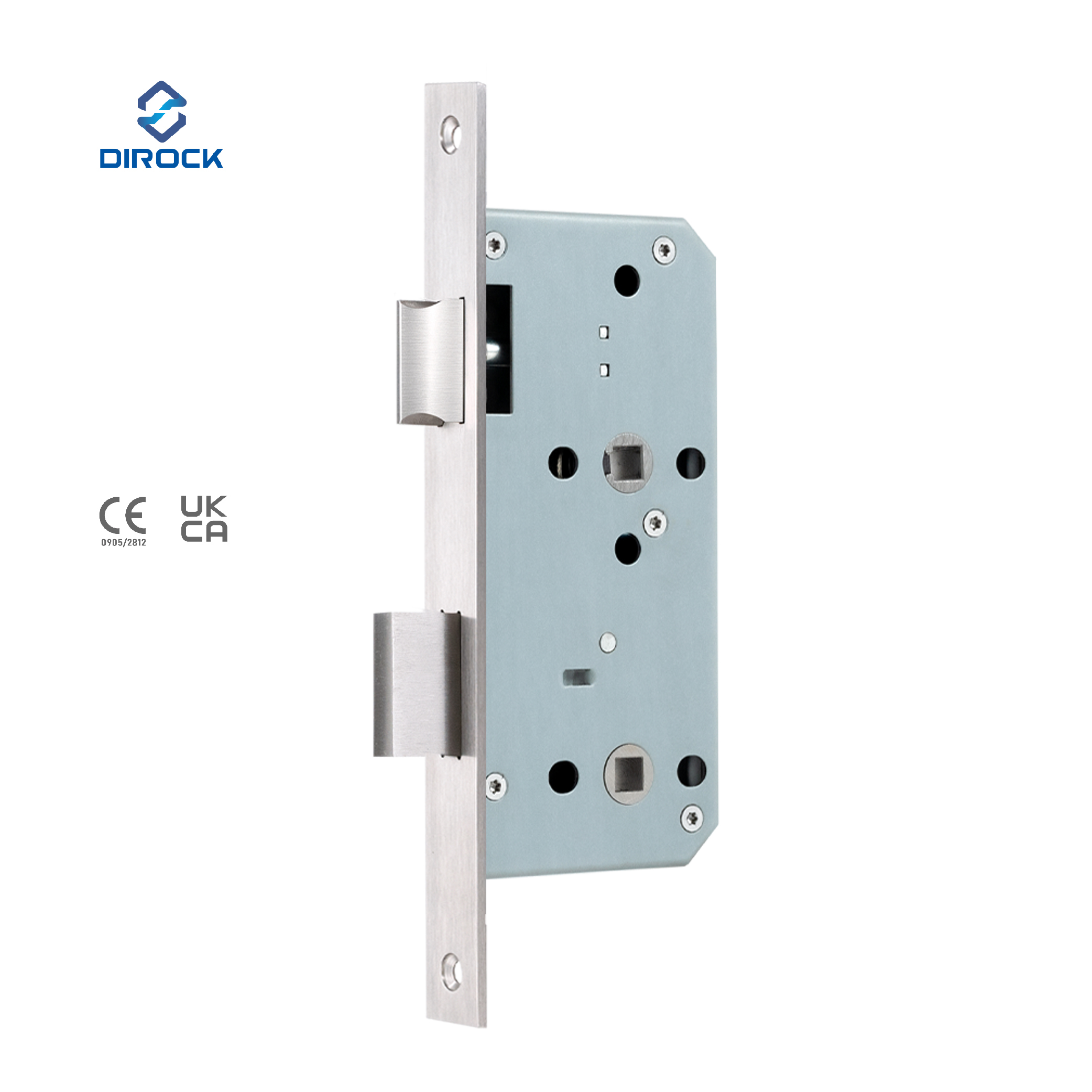 Euro Stainless Steel Fire Rated Bathroom Mortise Lock 6078ZWC
