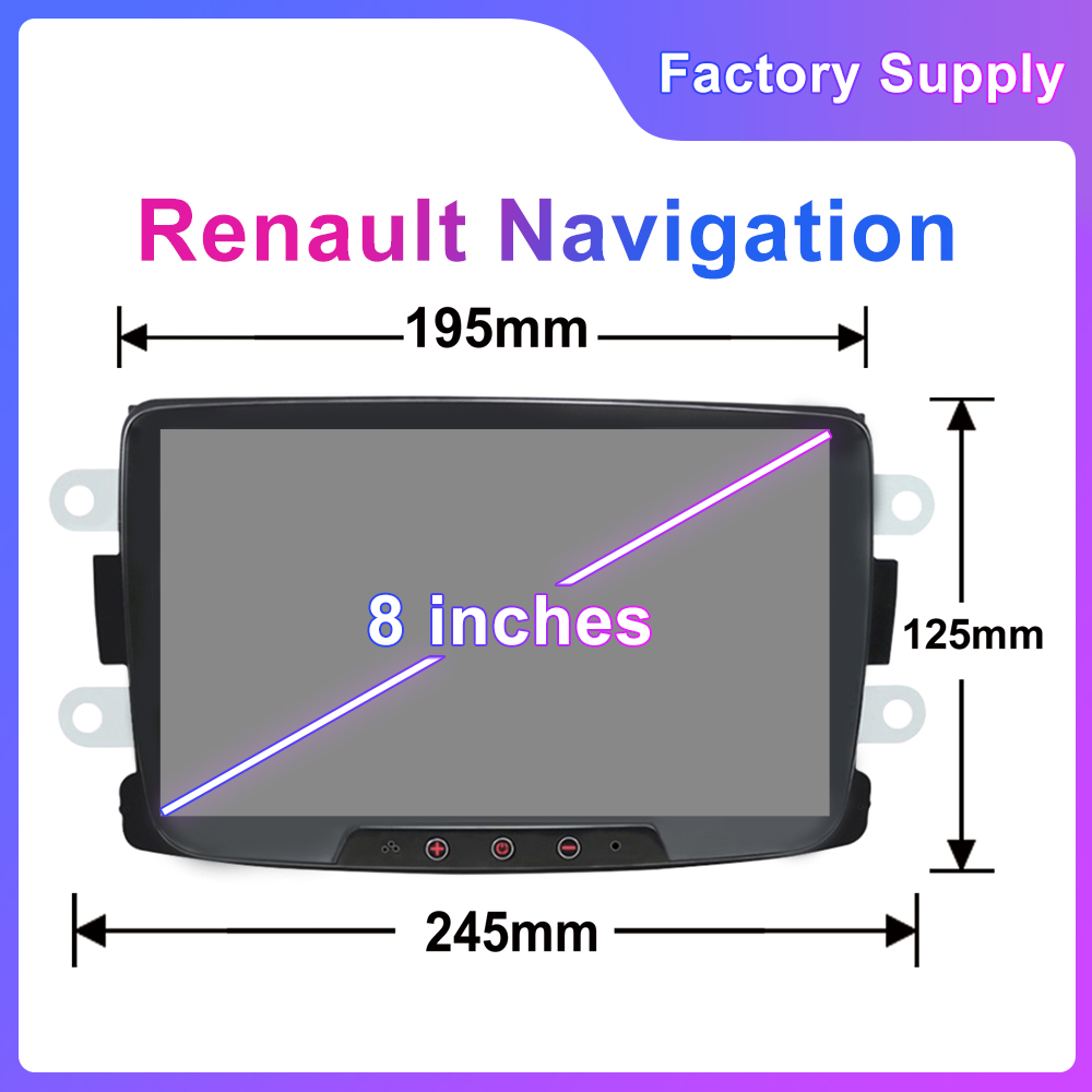 JYT 8inch For Renault Dacia car radio android gps navigator Multimedia Player