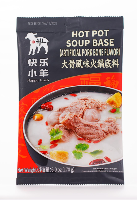 Happy Lamb-Hot Pot Soup Base(Artificial Pork Bone Flavor)