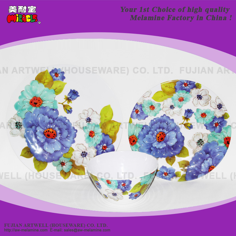 Melamine Plate, Dinner Plate, Dessert Plate, Bowl, Dinnerware Set