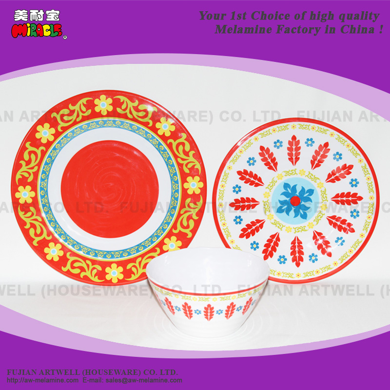 Melamine Plate, Dinner Plate, Dessert Plate, Bowl, Dinnerware Set