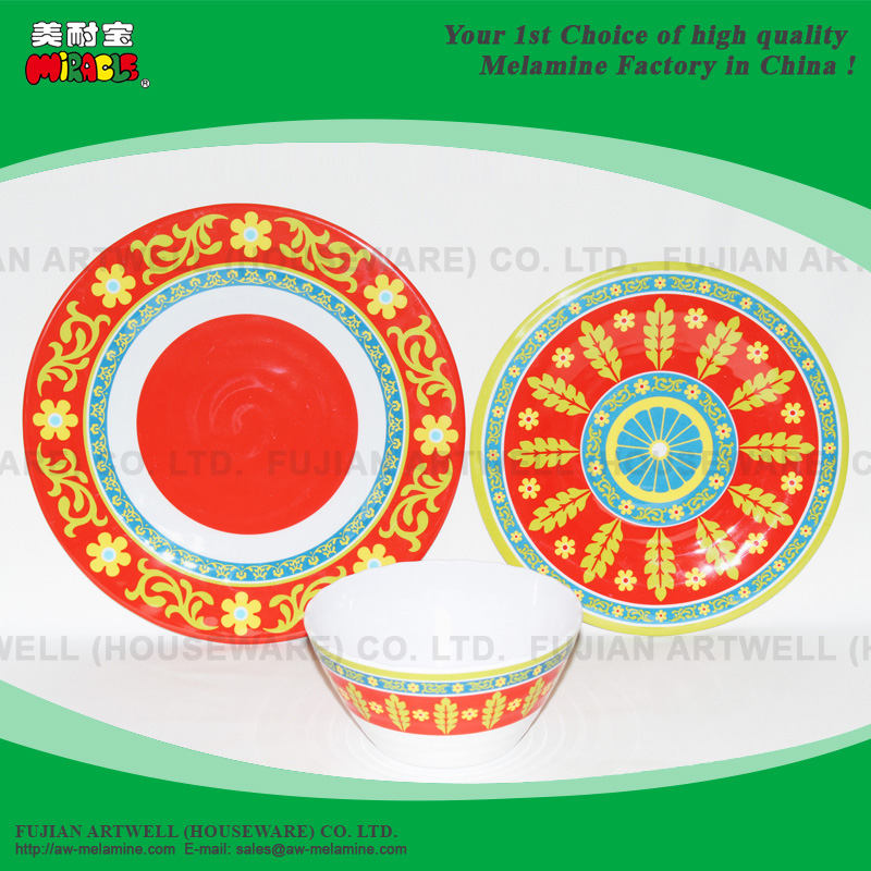 Melamine Plate, Dinner Plate, Dessert Plate, Bowl, Dinnerware Set