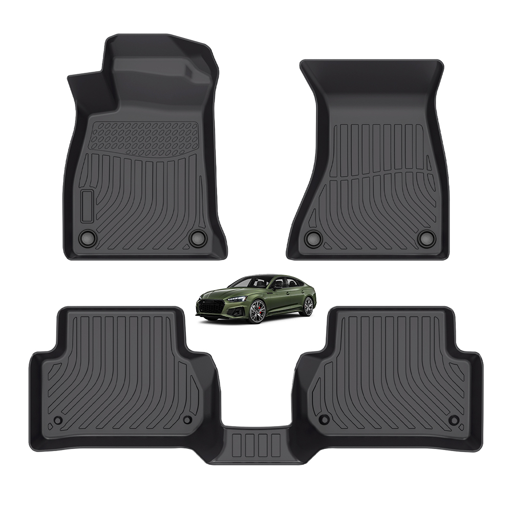 Luxury Car Floor Mat 3D All Weather Car Mats for Audi A5 F5 Sportback 2018-2025 Double Layer Carptes