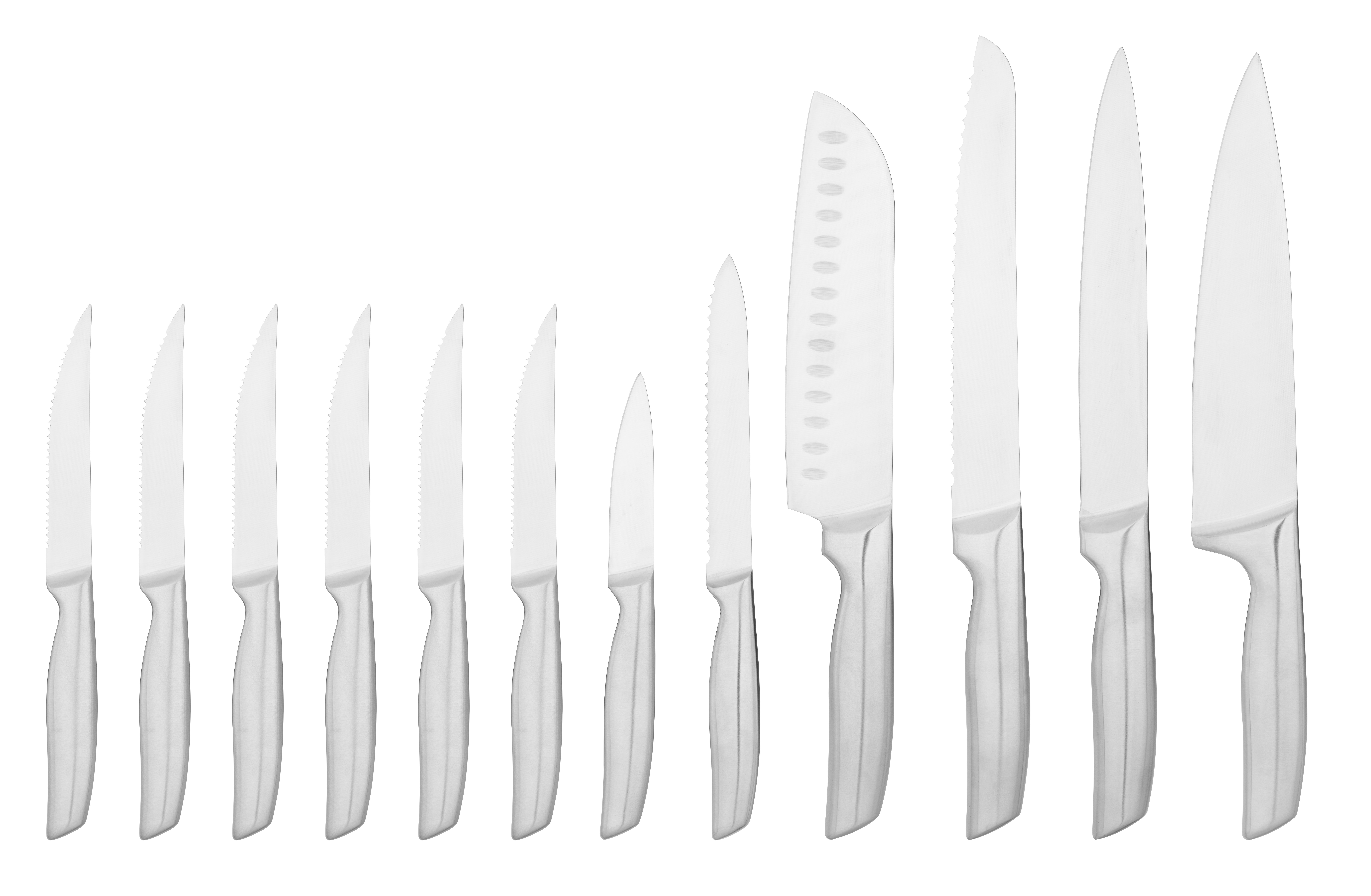 12-piece stainless steel professional kitchen knife set