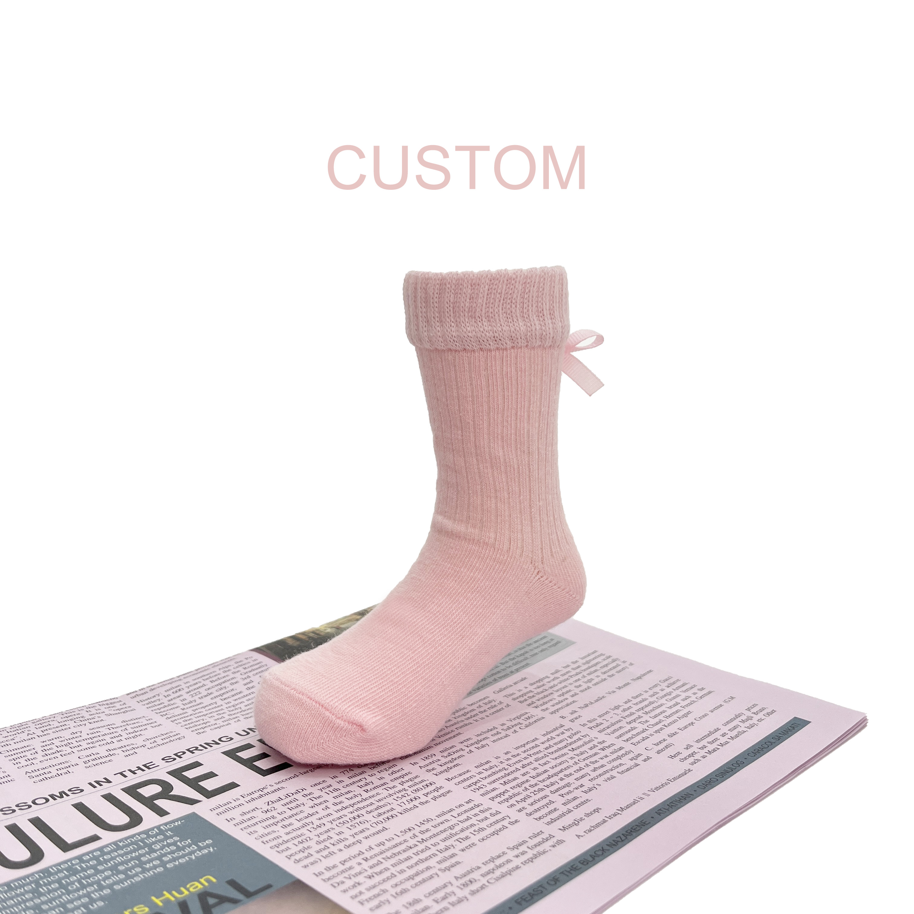 Children bow socks