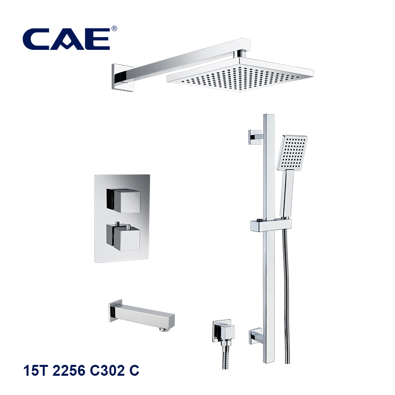 CAE 3-way thermostatic concealed shower mixer combination 15T 2256 C302 C