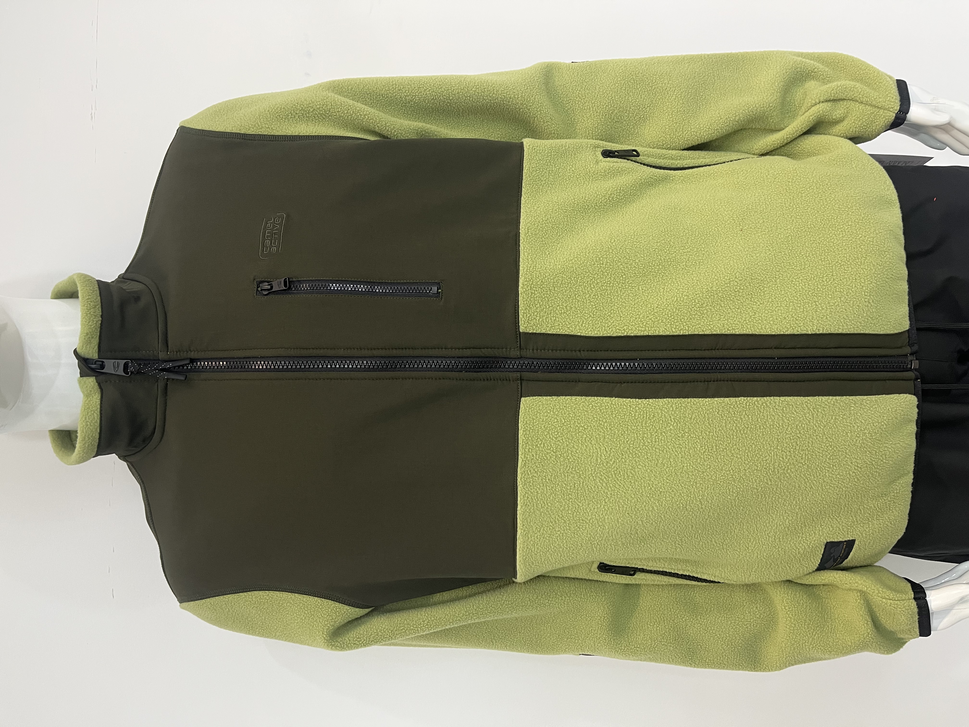 Men's stand-up collar casual zipper shirt