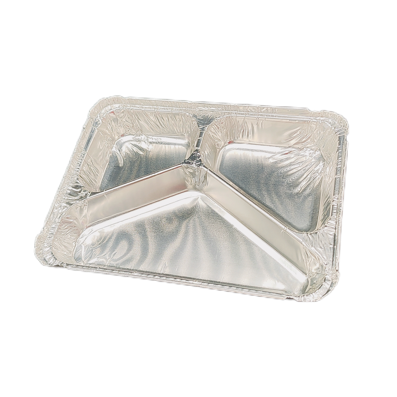 Disposable Multi-Section Aluminum Foil Trays | Perfect for Meal Prep, Baking, and Takeout