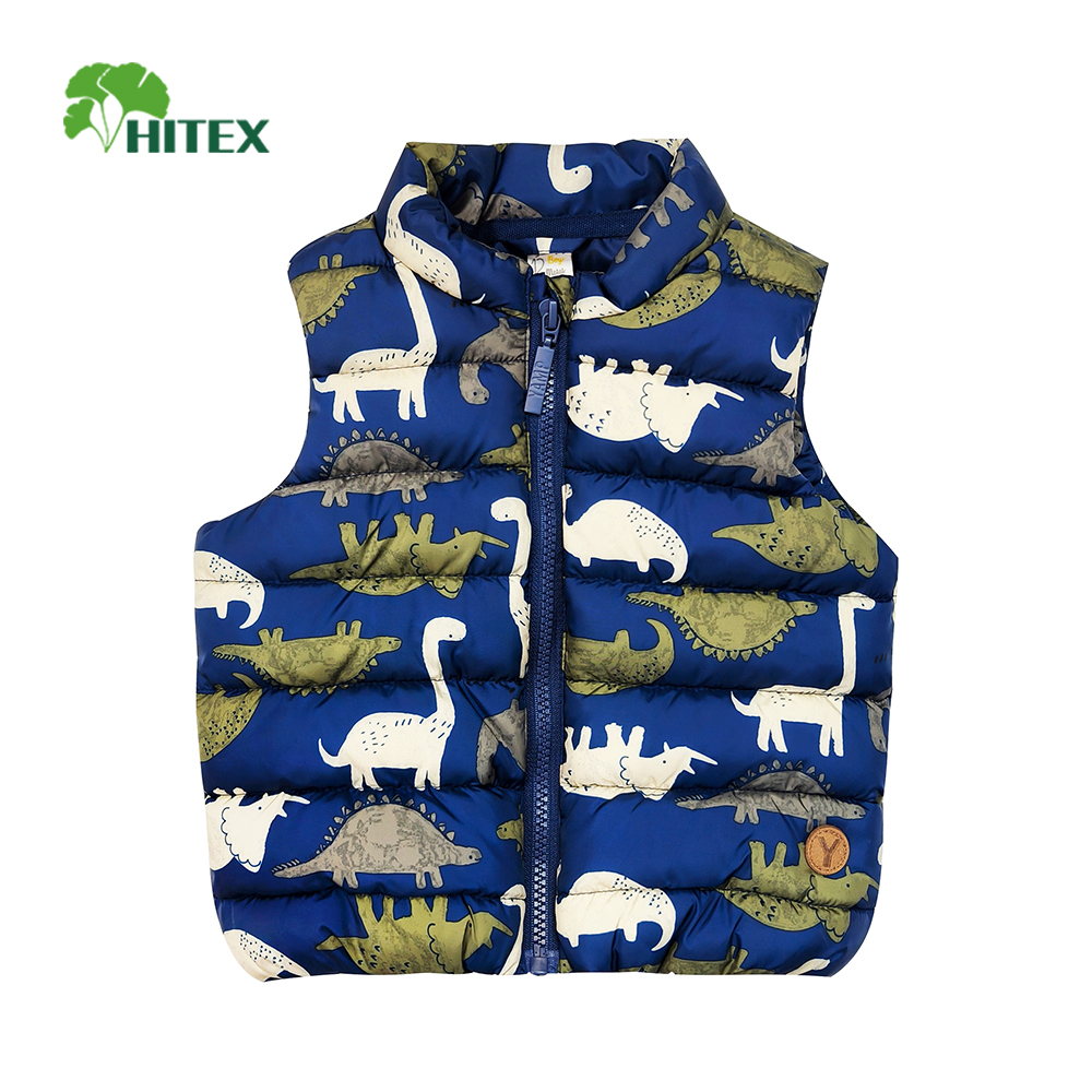 Hitex Boy's Woven Padded Printed Vest