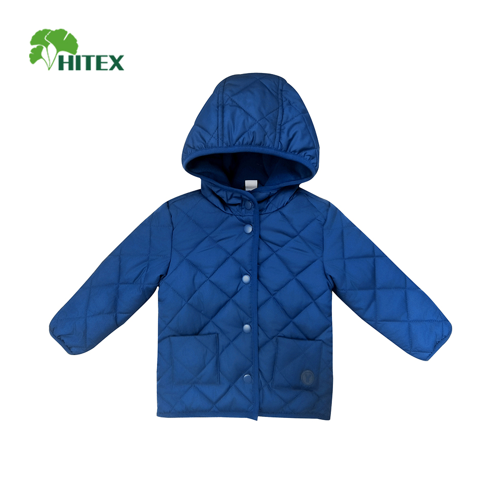 Hitex Boy's Padded Diamond-Quilted Jacket With Hood