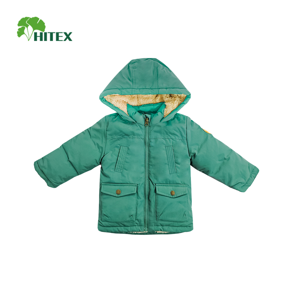 Hitex Boy's Woven Padded Multi-Pocket Jacket With Hood