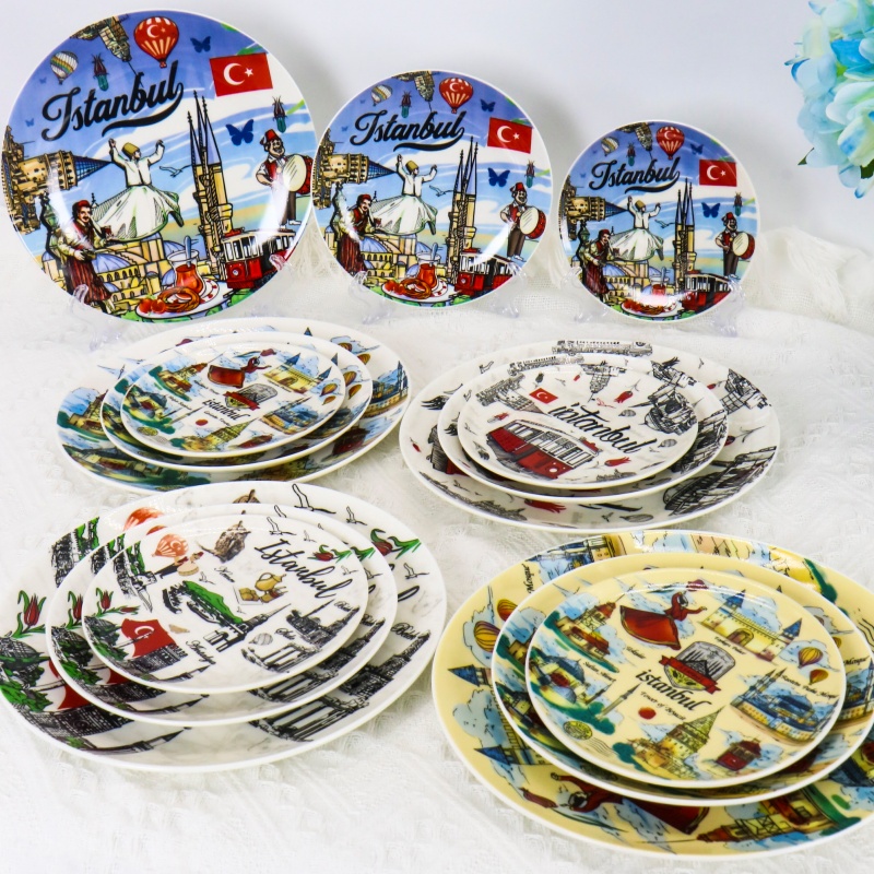 Turkey souvenir ceramic dinner plate