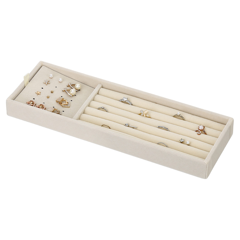 Velvet Earring Ring Storage Organizer Holder