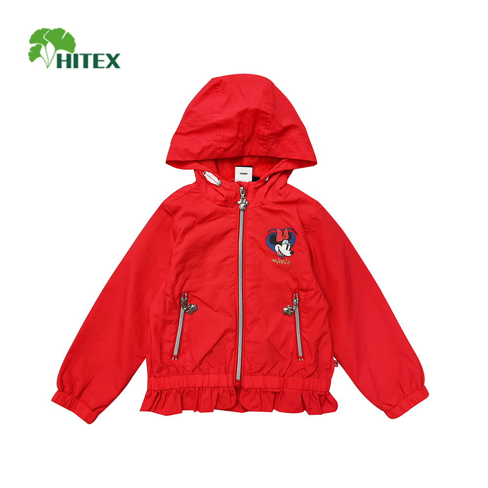 Hitex Girl's Woven Disney Printed Jacket With Hood