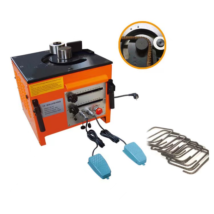 Portable rebar bending machine