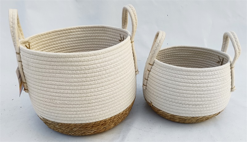 Decorative cotton rope Basket