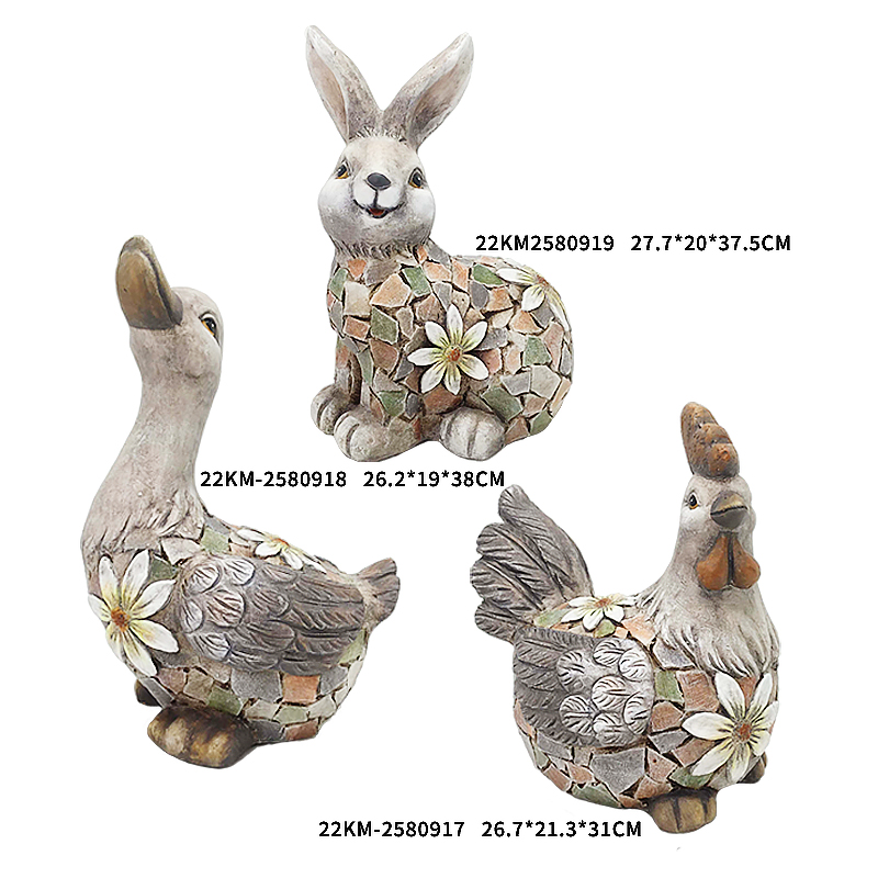 Magnesia Chicken duck Rabbit ornament