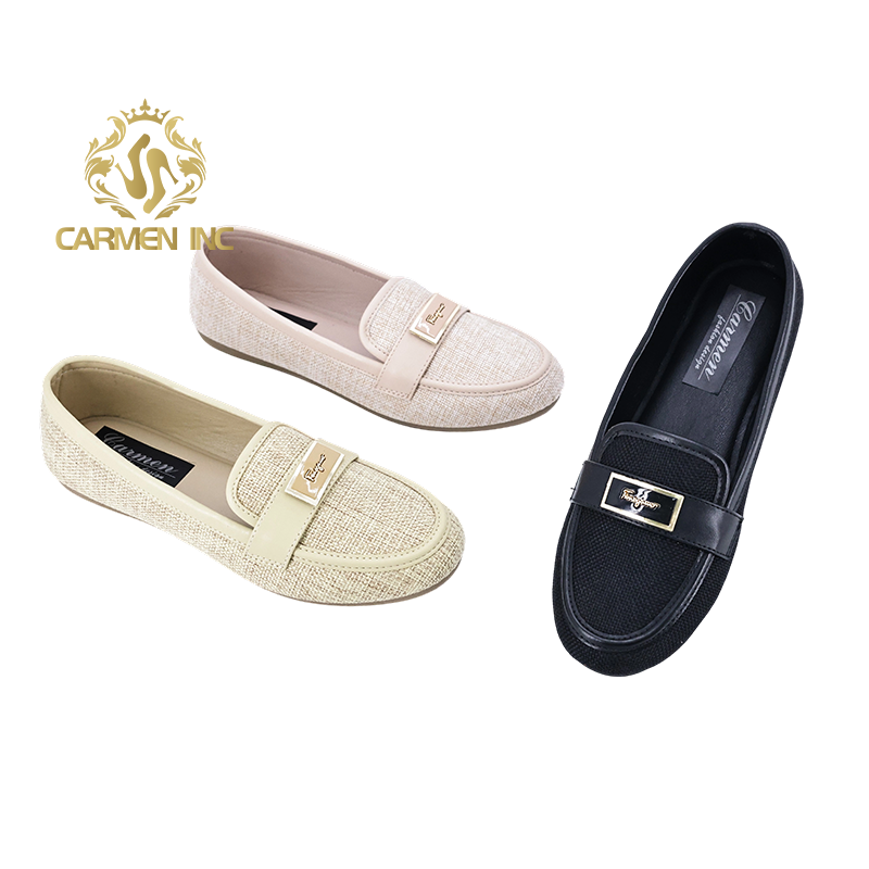 Wholesale Women Daily Wear Casual Walking Outdoor Shoes Mother Lightweigh Shoes Fabric Flat Shoes