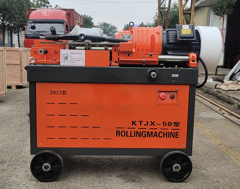 Rebar thread rolling machine