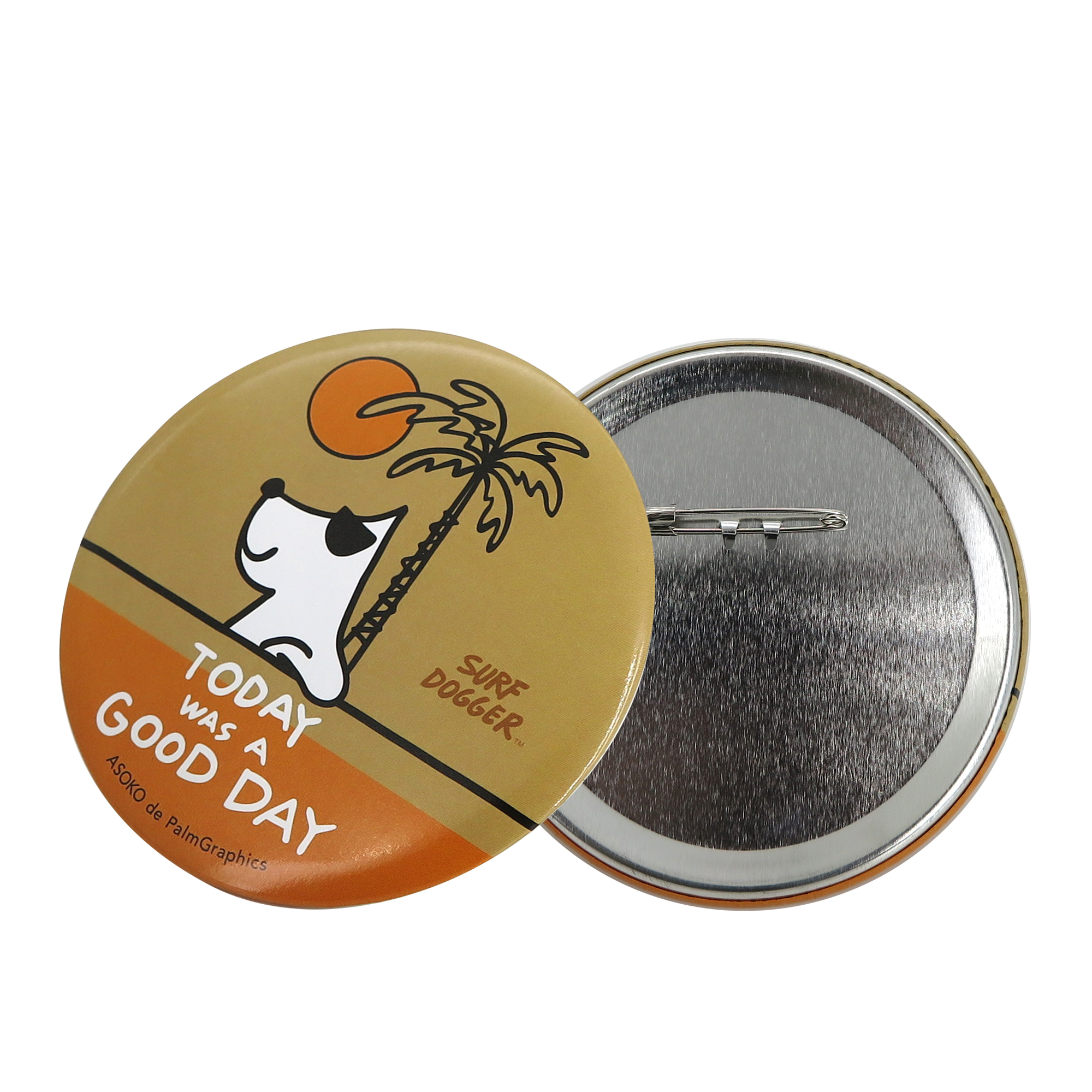 Wholesale Custom Logo Pin Round Shape Tin Button Badge