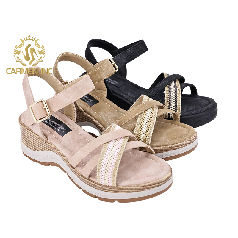 Women's Summer Outdoor Sandals Soft Sole Sandals for Women Wide Fit Wedge Sandals