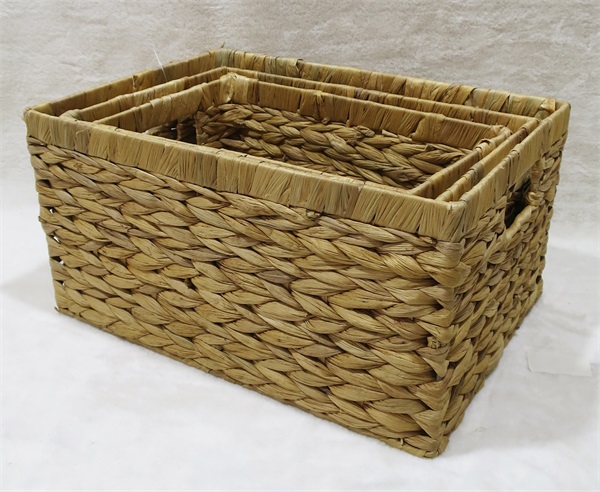 Decorative Water-hyacinth Storage Basket