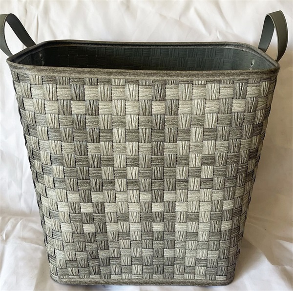 Decorative Plastic-rattan Hamper